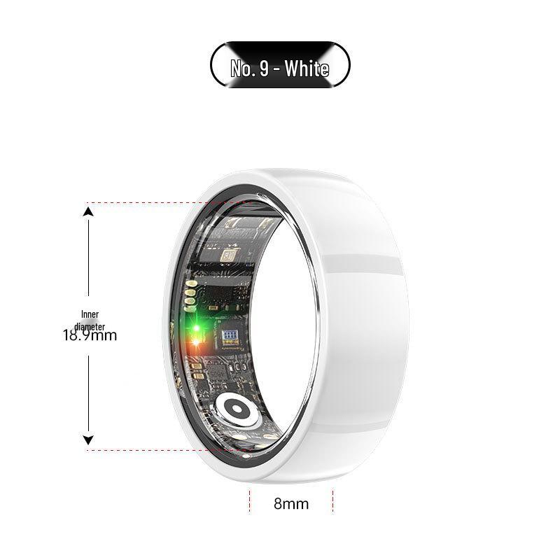 Smart Ring: Heart Rate, Blood Oxygen, Sleep Monitor & Waterproof Pedometer