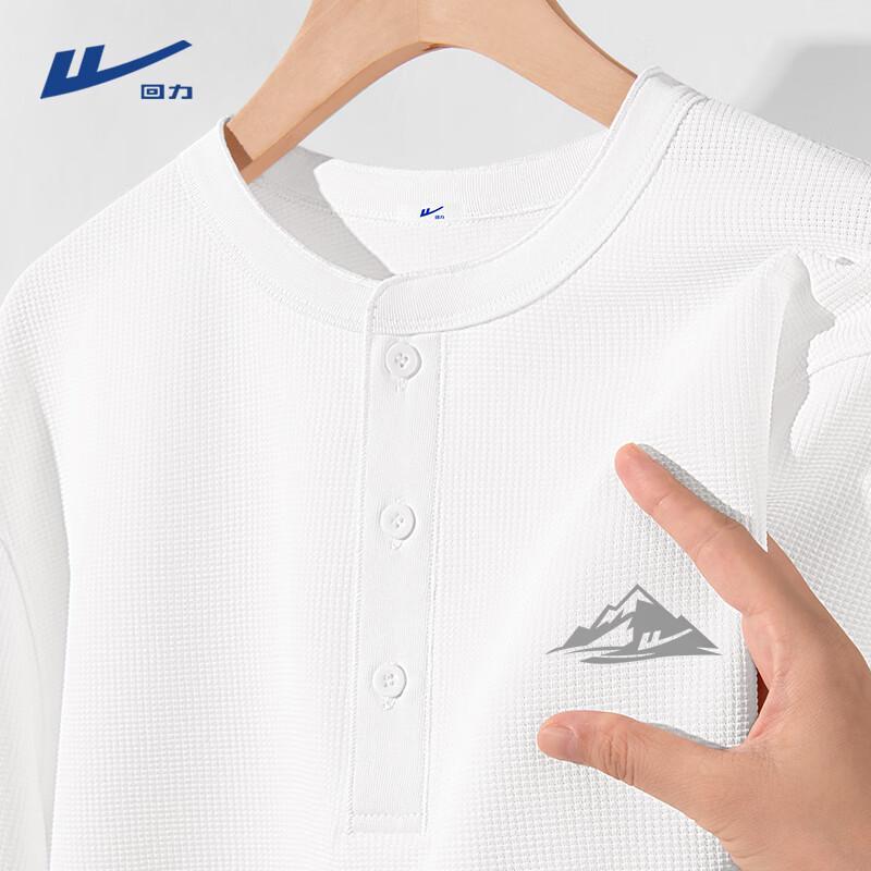 

Warrior Men s Henley Waffle Knit Long Sleeve T-Shirt XL