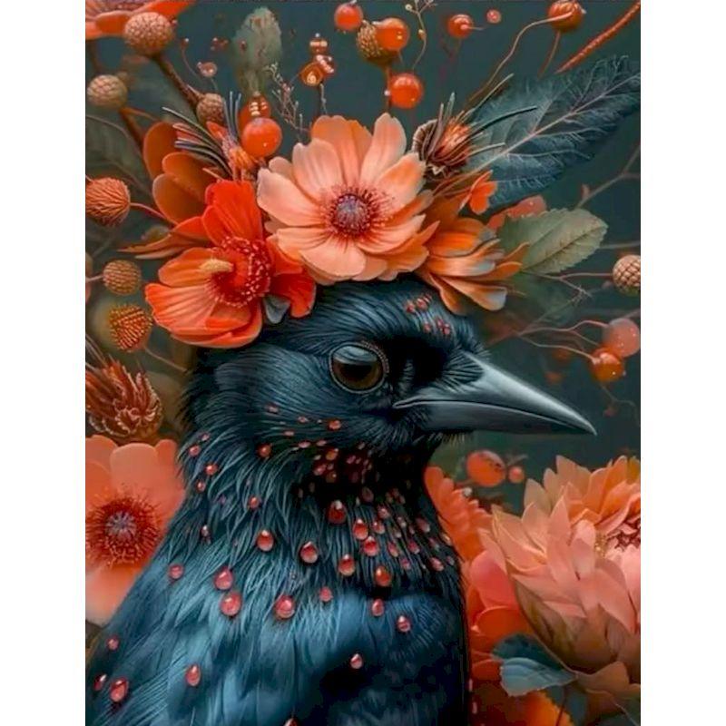 

GATYZTORY Oil Painting Bird Animals Drawing On Canvas HandPainted Art Gift DIY Picture By Number Flower Kits Home Decoration 30x20cm no frame