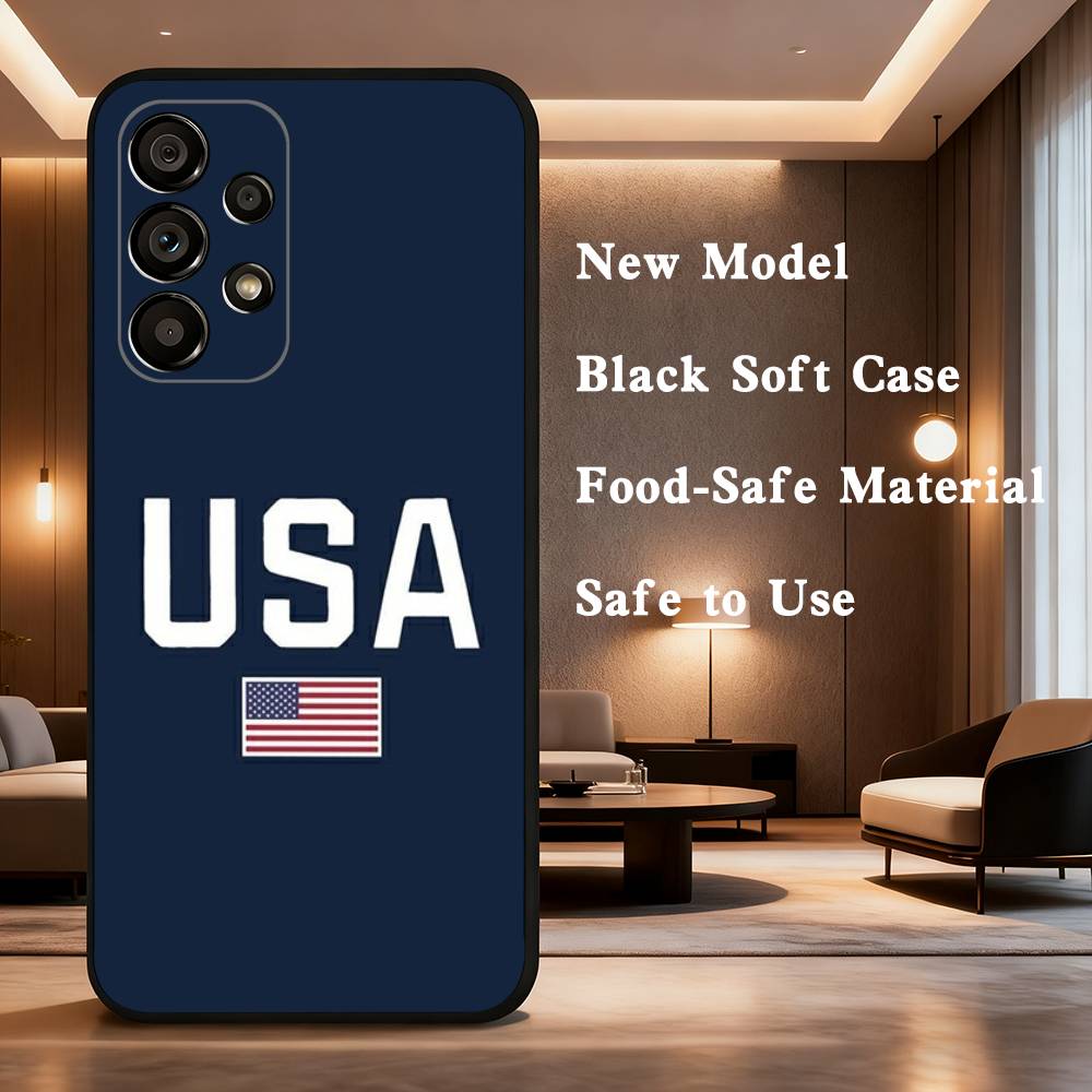 USA Brasil Korean Passport Phone Case For Samsung Galaxy A73,31,32,72,41,53,52,71,22,5G,Note,J7,8,9 Soft Black Cover