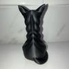 Elegante Escultura de Gato con Rayas Figura de Gato Decoración para el Hogar Interior/Exterior Encantadora Estatua de Gato Adorno para Escritorios Estanterías