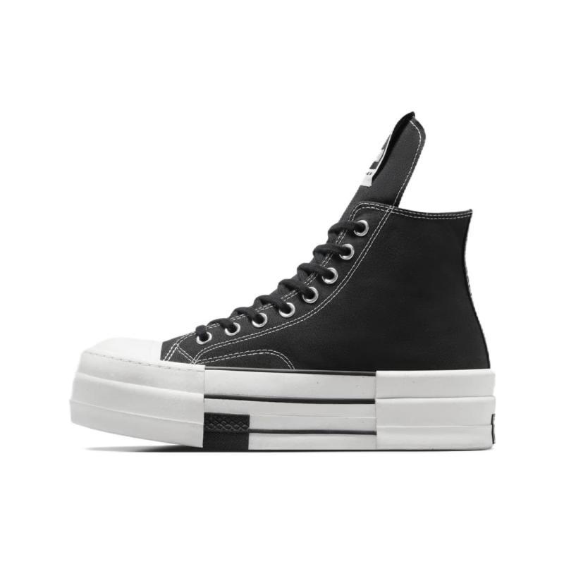 

Rick Owens DRKSHDW x Converse Chuck 70 DBL Drksta Минималистичный Тренд Высокие Эспадрильи Унисекс Черный 46 чёрный