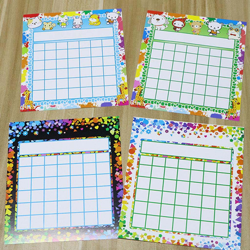 50 Pieces Classroom Incentive Chart Animal Designs Positive Behavior Reward Board for Classroom Student Teacher Family