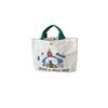 Spacious Corduroy Handbag With Cute Cartoon Embroidery Ideal For Everyday Use