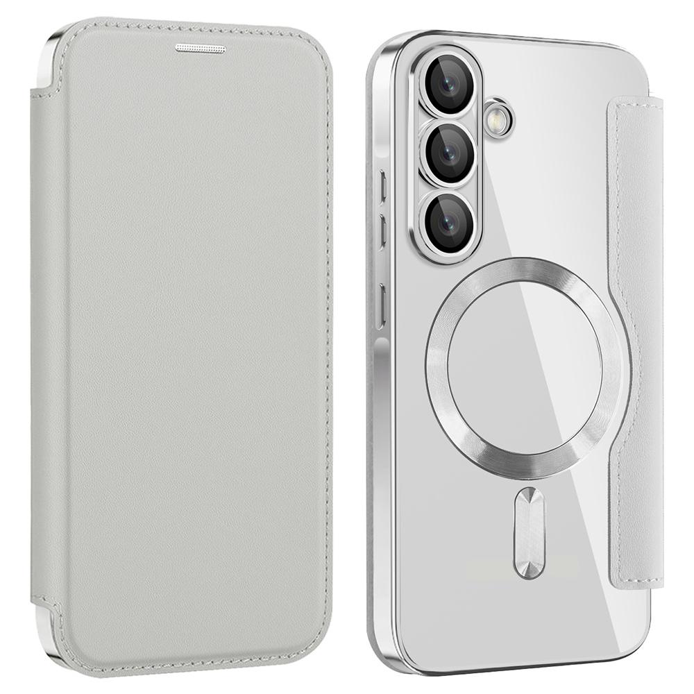 

Чохол для Samsung Galaxy A36 5G Сумісний з MagSafe Шкіряна накладка для телефону з RFID-блокуванням Silver