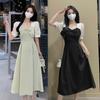 French Bow Patchwork Plus Size Summer Dress 2026