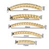 5pcs/Lots Stainless Steel Curved Long Tube Spacer Beads Connector for Handmade DIY Bracelet Necklace Jewelry Making Accessories