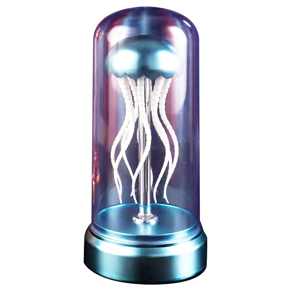 

Лампа в виде медузы с музыкой, прикроватная лампа RGB, зарядка типа C, красочный ночник, атмосферный свет для подарка на день рождения, Хэллоуин синий