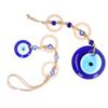 2pcs Blue Eye Car Hanging Ornament Good Luck Blessing Multifunction Eye Car Rear View Mirror Hanging Pendant for Bags