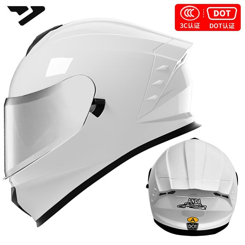 DOT 3C Certified Full Face Motorcycle Helmet Men Women All-Season Riding Safety Gear With Multiple Visor Options