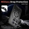 Armor Enhance Magnetic Ring Stand Case for Xiaomi 14T Pro POCO C75 C65 C55 X6/M6 Pro 4G 5G PC+TPU Magsafe Wireless Charge Cover