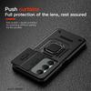 KEYSION Shockproof Armor Case for Redmi 15 169.5mm 171mm Slide Camera Lens Protection Metal Ring Stand Phone Cover for Redmi 5G