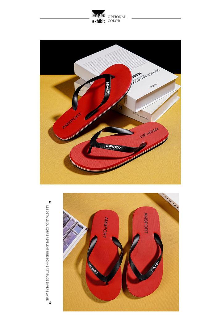 Trendy Non-Slip Summer Flip-Flops: Cool Road Man Thong Sandals