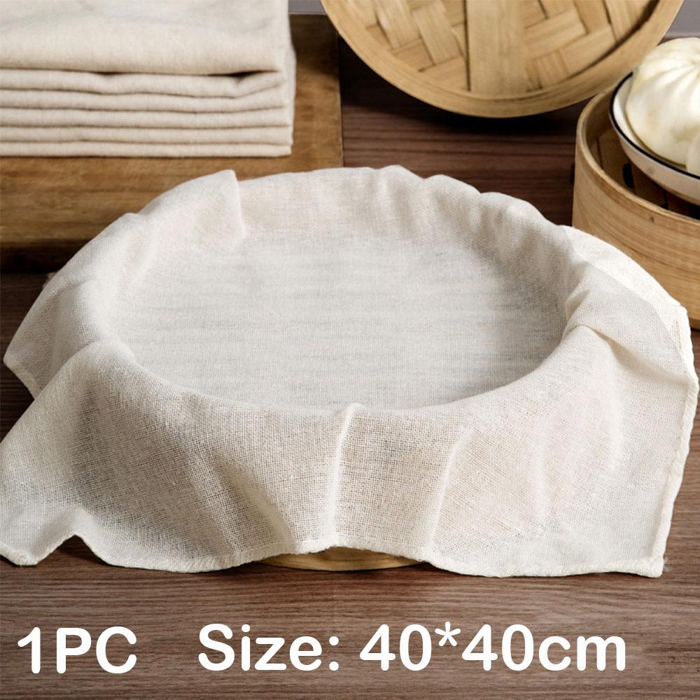Durable Cotton Cheesecloth Reusable Square Beer Brewing Strainers Fabrics Steamer Cloth for Straining
