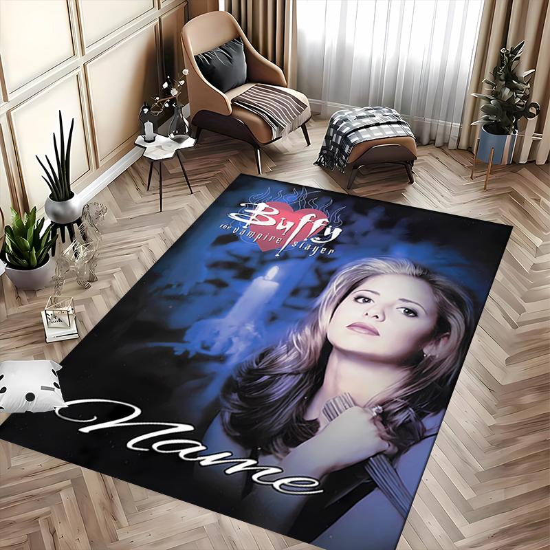 Custom personalization Buffy the Vampire Slayer Area Rug - Perfect For Kitchen, Bathroom,Laundry Room Decor Large Size Available,Gift All Seasons