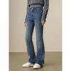 JUZI AnnaCo Women's Casual Fleece-lined Flared Jeans
