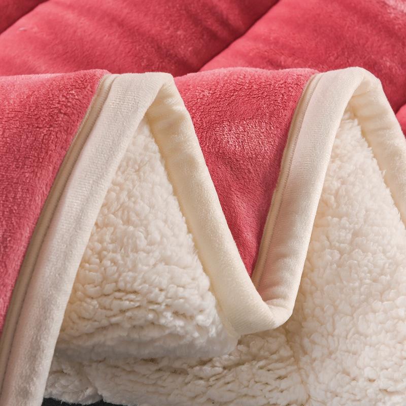 Zimní zateplená deka Třívrstvá laminovaná bavlněná kompozitní deka Zesílená Single Double Pohovka Povlak Deka Deka z jehněčí vlny