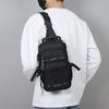 Casual Multi Pockets Men Chest Bag Shoulder Bag Multifunction Sports Message Bag Solid Color Cloth Crossbody Bag Travel