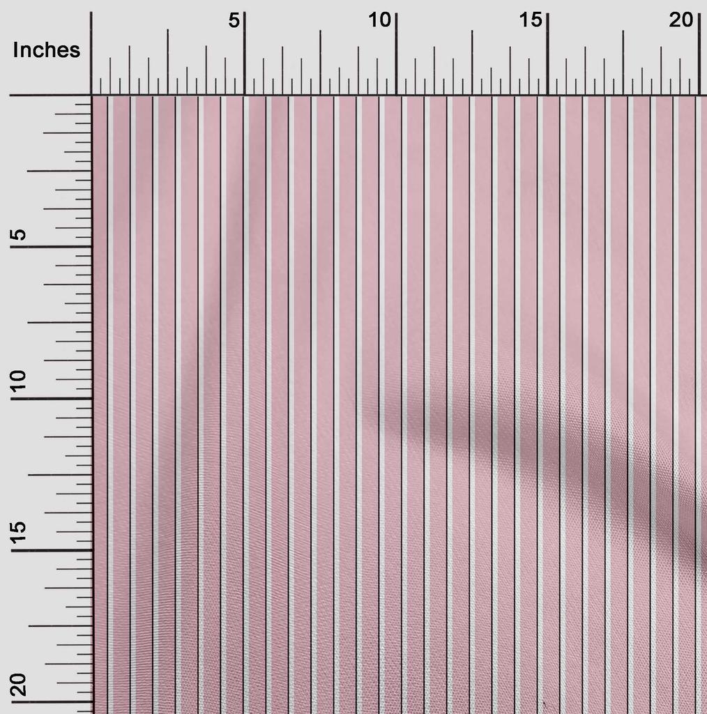 oneOone Cotton Flex Fabric Vertical Stripe Print Sewing Fabric BTY 40 Inch