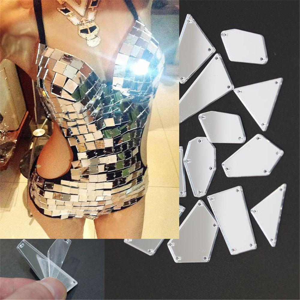 Mode Glänzend Nähen Hochzeitskleid Kleidung Schmuck Aufnähen Perlen Steine Spiegel Kristall Strass