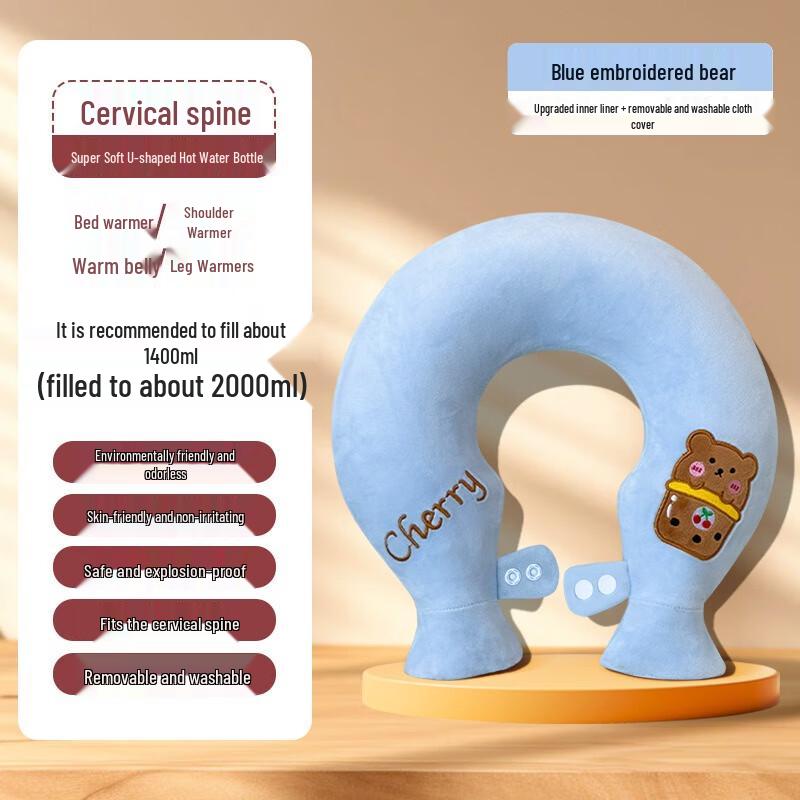 Fumaide U-Shaped Hot Water Bottle for Neck & Shoulder