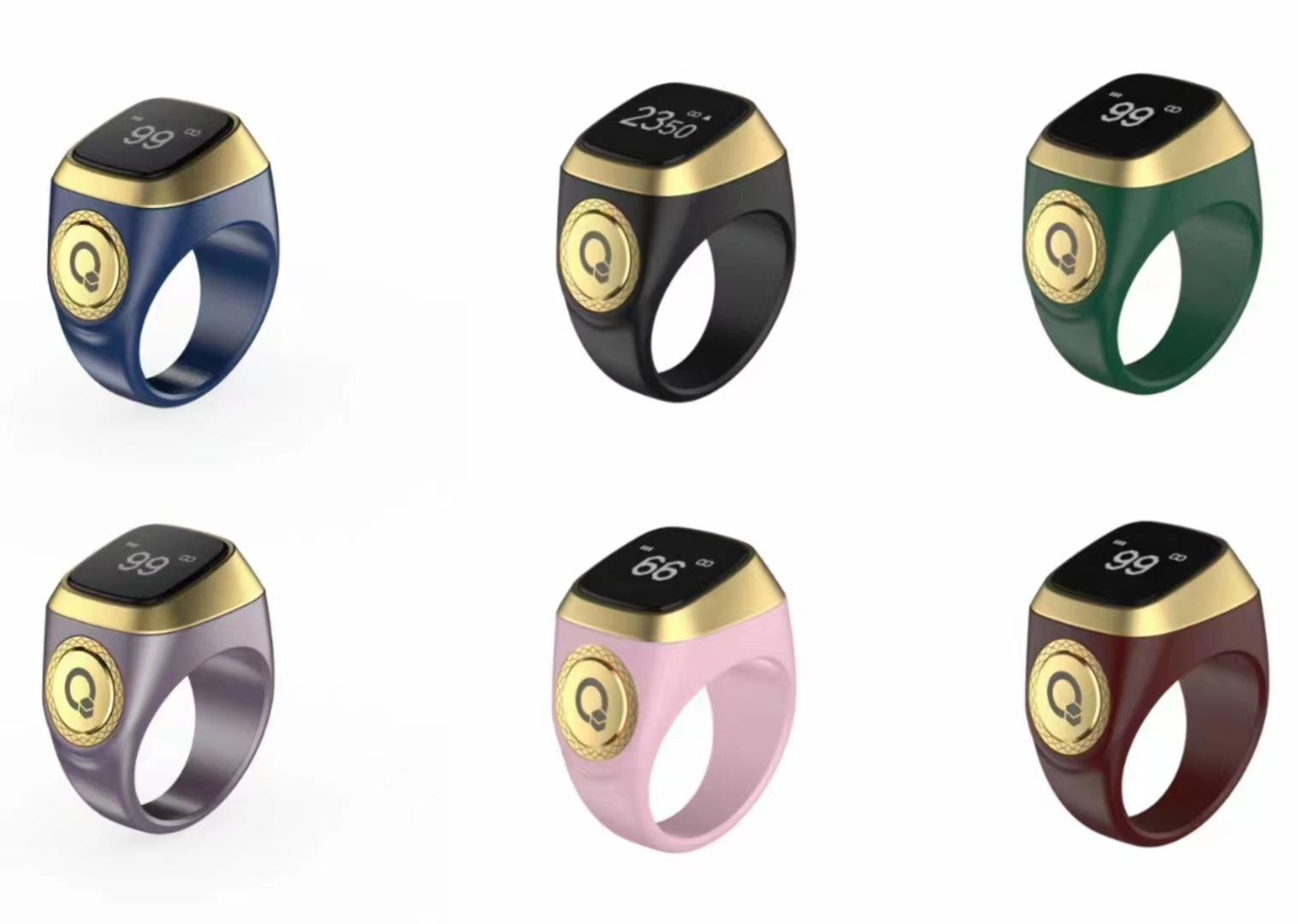 Top Sale Zikr Ring IQIBL Smart Ring for Muslim Prayers Including a Reminder of the Five Daily Prayers Iqibla Smart Tasbih 18mm
