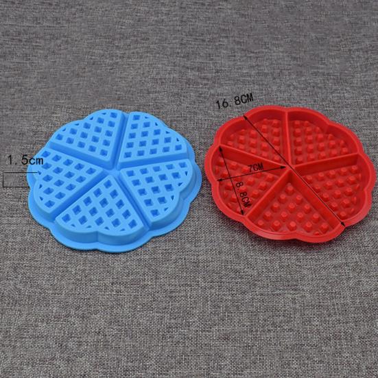Non-stick Silicone Waffle Mold Bakeware High Temperature Oven Baking Cake Mould