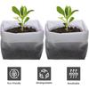 100/200 Biodegradable Plant Bags, Non-woven Nursery Bags For Planting, Suitable For Vegetables, Florals, Indoor And Outdoor Use