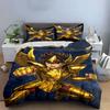 Golden armored character design. Bedding sets Duvet cover sets Duvet covers Pillowcases(1 * Duvet Cover 2 * Pillowcases without duvet insert)