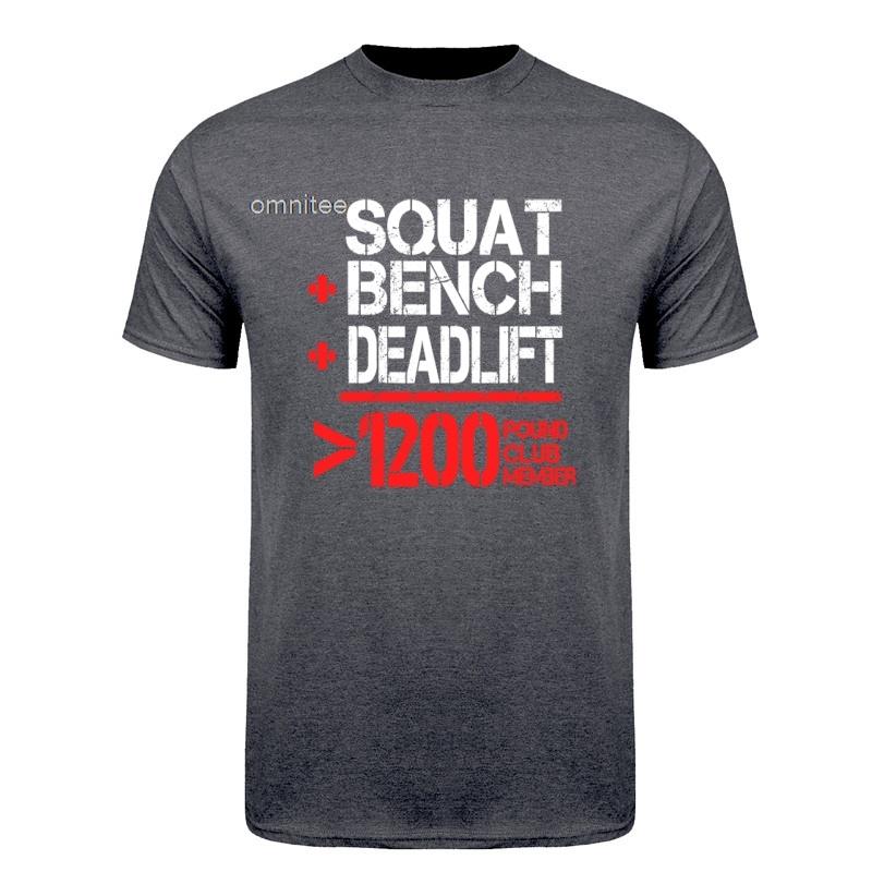 Powerlifting Squat Bench Deadlift Weightlifting T Shirt Oneck Cotton Unisex Summer Casual Tshirts Plus Size Loose Hj112