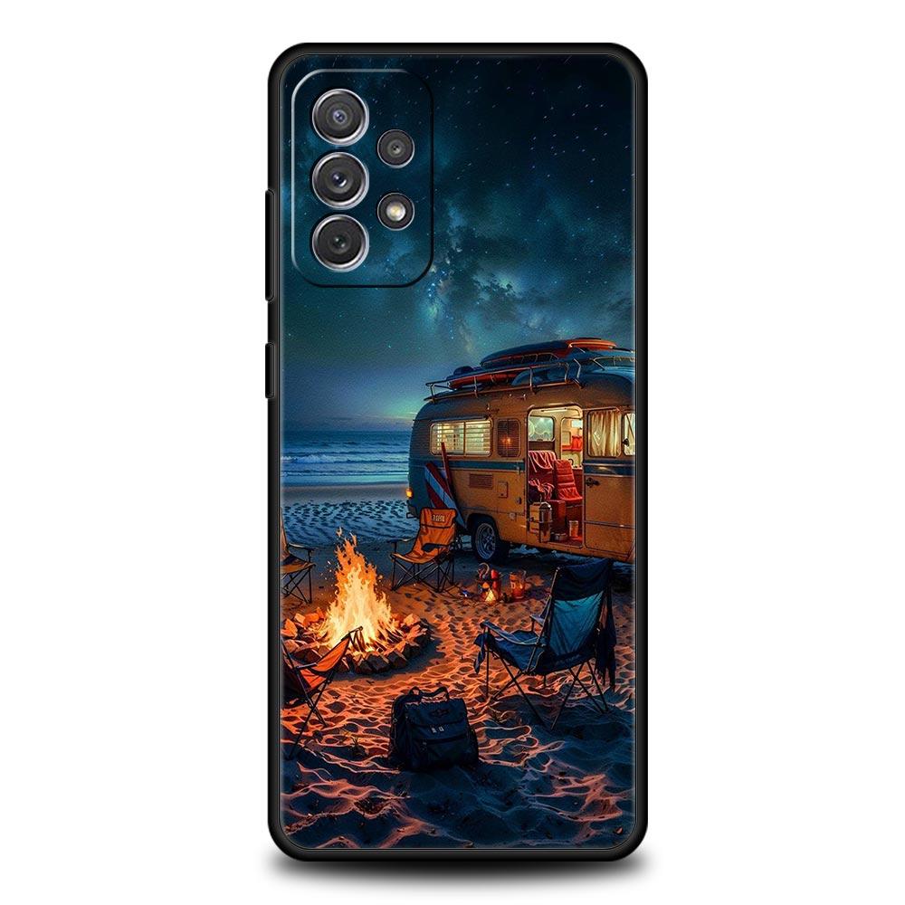 Combi Van Car Outdoor Camping Phone Case For Samsung A17 A07 A55 A35 A25 A15 A05s A33 A31 A23 A21s A13 A41 A73 A53 A51 A71 Cover