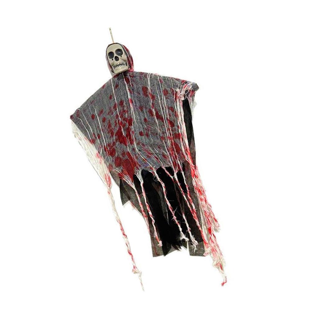 Glowing Skeleton Skull Outdoor Hanging Decoration for Halloween Party Scary Decoration Plastic Materials