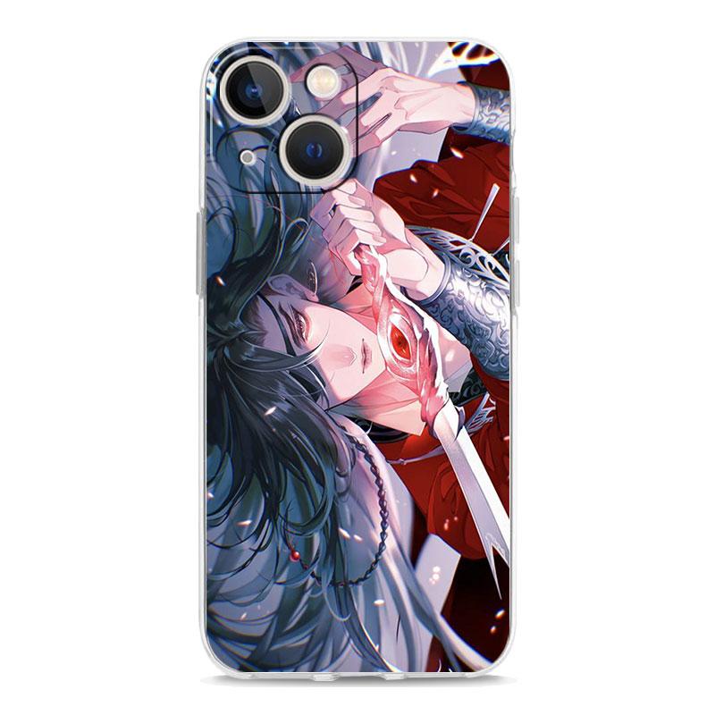 Phone Case For iPhone 15 14 13 12 Mini 11 Pro Max XS X XR 7 8 Plus Clear Shockproof TPU Cover Heaven Official's Blessing