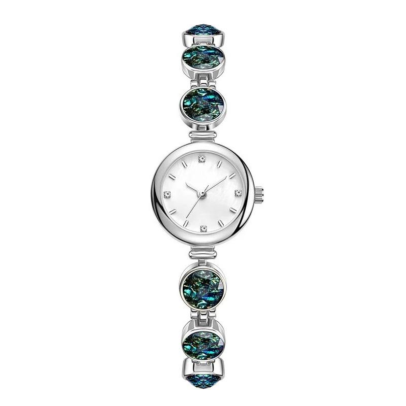 

Women s Watch Malachite Phantom Bracelet Waterproof Quartz Wristwatch срібний