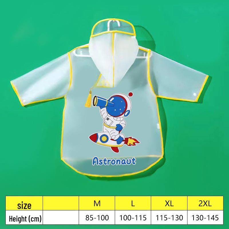 Children's Cartoon Dinosaur Raincoat, Waterproof Full-Body Poncho, Cute and Practical for Boys and Girls