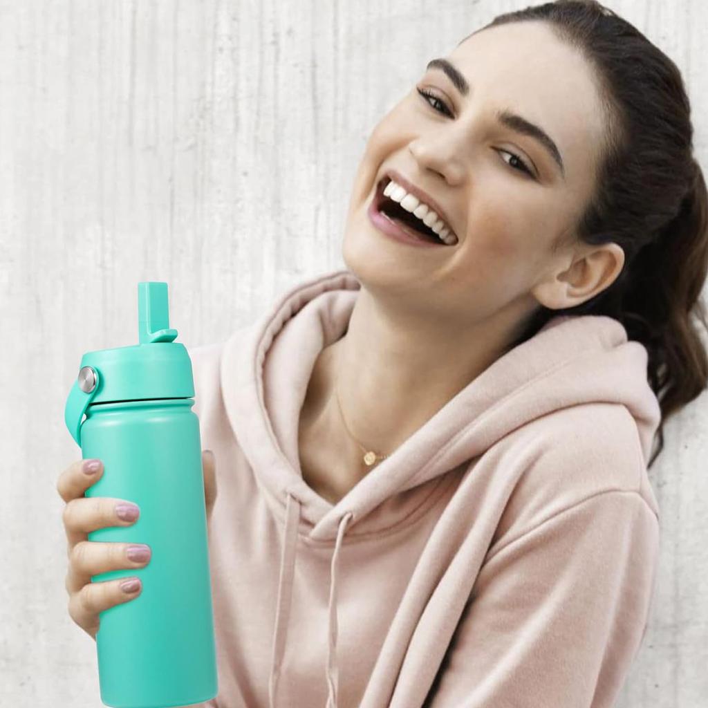 Straw Lid for Wide Mouth Water Bottles