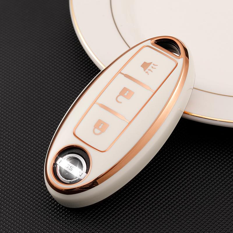 Soft TPU Car Key Case For Nissan Qashqai J10 J11 X-Trail t31 t32 kicks Tiida Livida Pathfinder Murano Note GTR Juke For Infiniti
