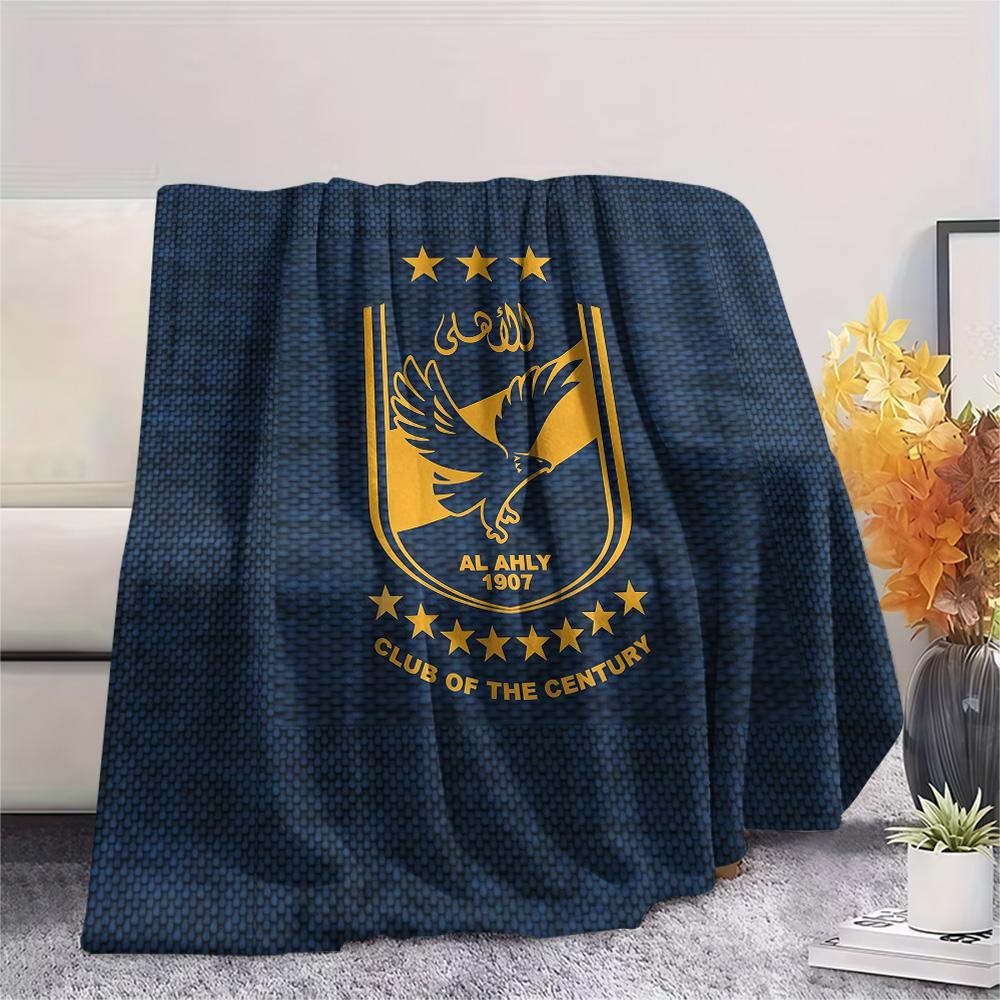Al Ahly Sporting Club Flannel Blanket, High quality Comfortable for All Seasons, Home Decor, Warmth and Comfort