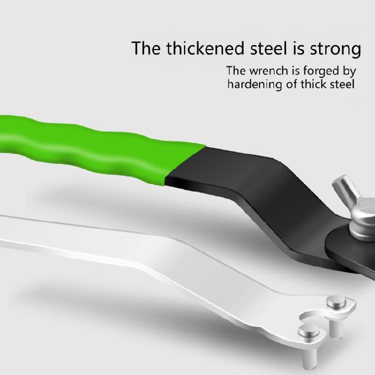 Steel Wrench for Grinding Machine Angle Grinder Wrench Spanner Lock Flange Nut Pin Hand Tool Part Angle Grinder Spanner