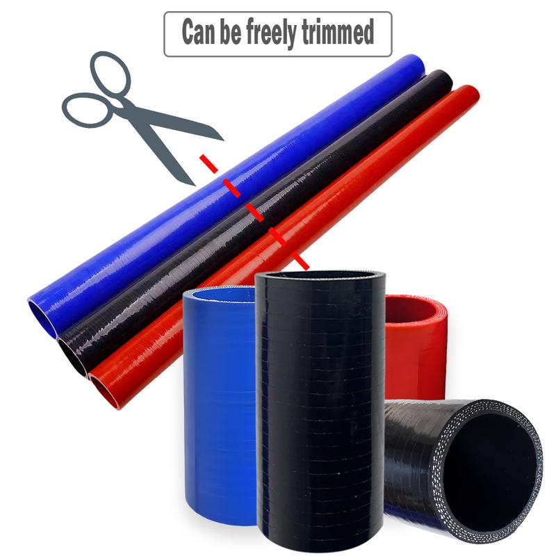 ID16-135mm Length100-1000mm Black Straight car silicone hose Intercooler Coolant Tube turbocharger connector tube Universal pipe