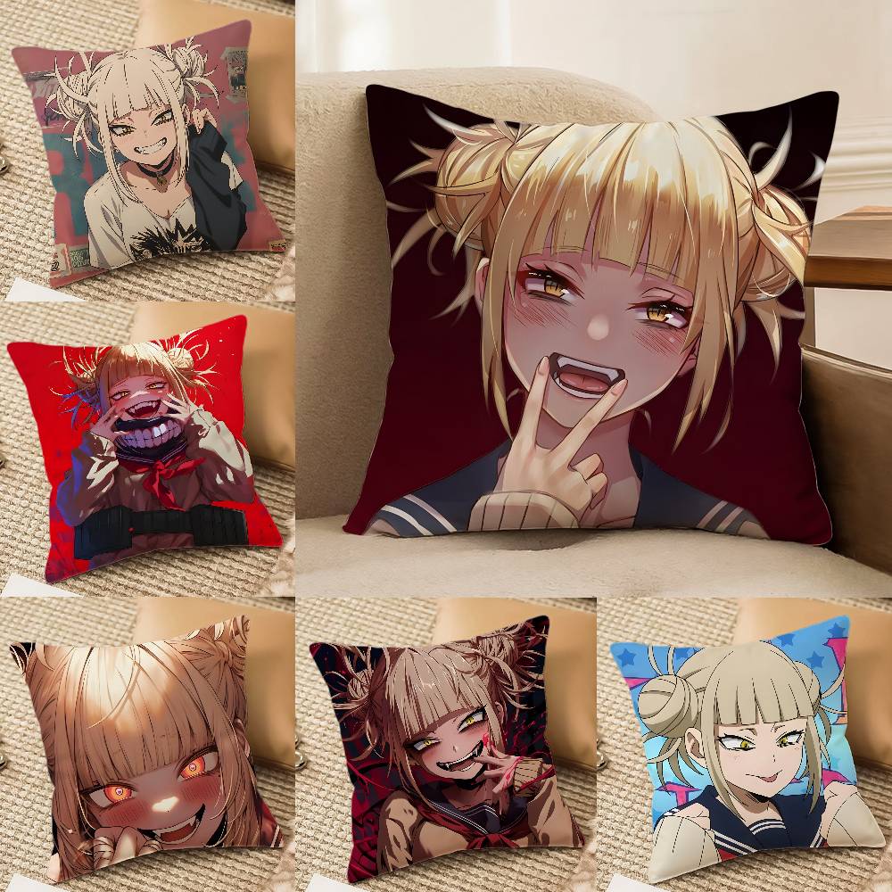 M-My Hero Academia-MT Himiko Toga Pillow Case Printing Pillowcase Living Room Sofa Cushion Cover Bedroom Room Decor