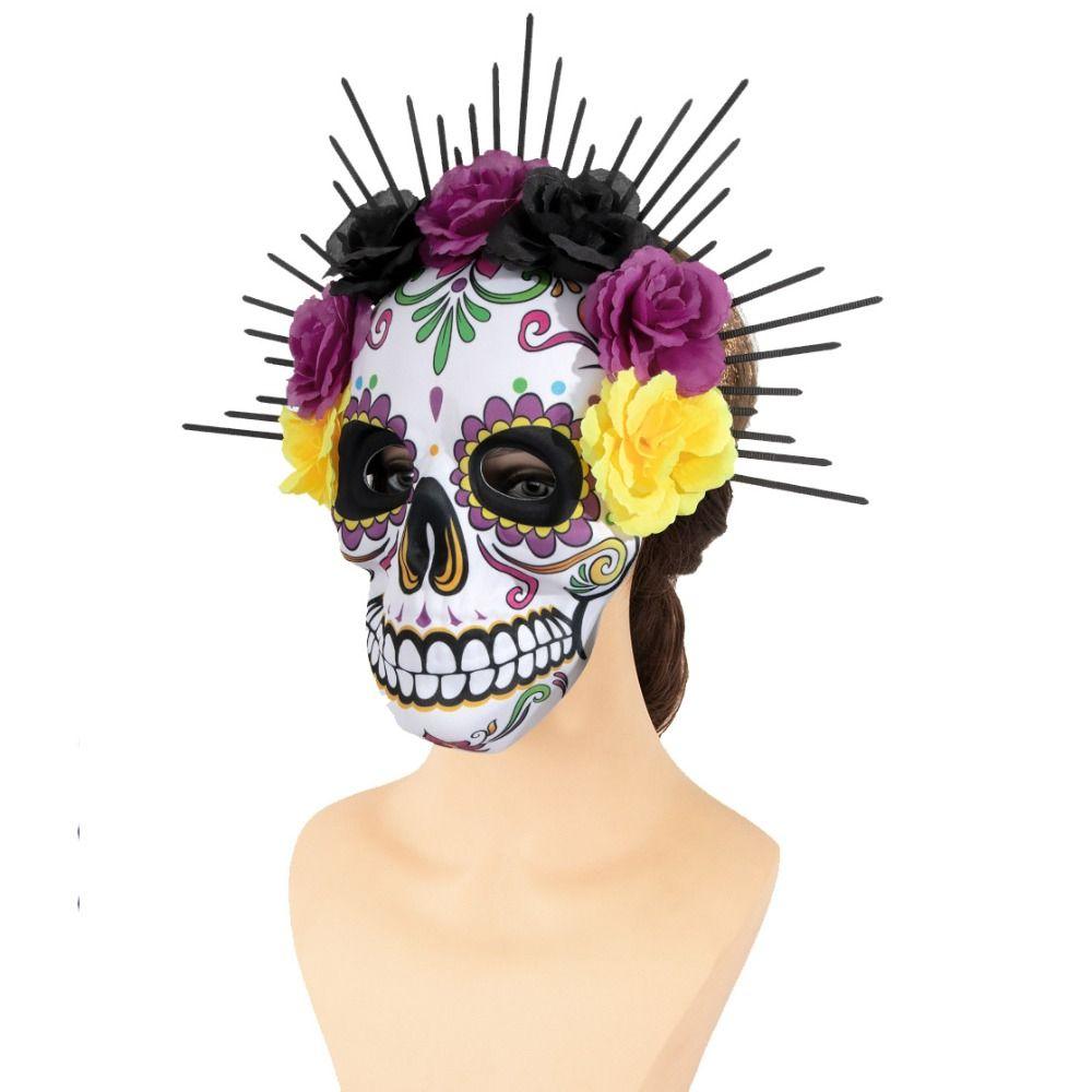Halloween Mexican Day of The Dead Mask EVA Skull Mask Halloween Party Mask  Modeling Costume Props