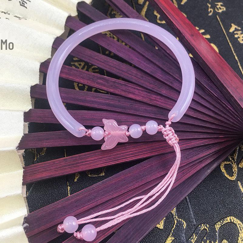 2025 Artistic Chinese Retro Lotus Bamboo Bracelet - Unique Bead Design
