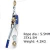1T-2T Japanese style ratchet cable puller hand steel wire rope winch puller pulling wire grip Industrial grade webbing sling.