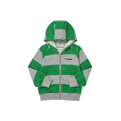 Mini Rodini 2372014375  Stripe Zip Hoodie  Stripe Kids Hoodie Zip Up