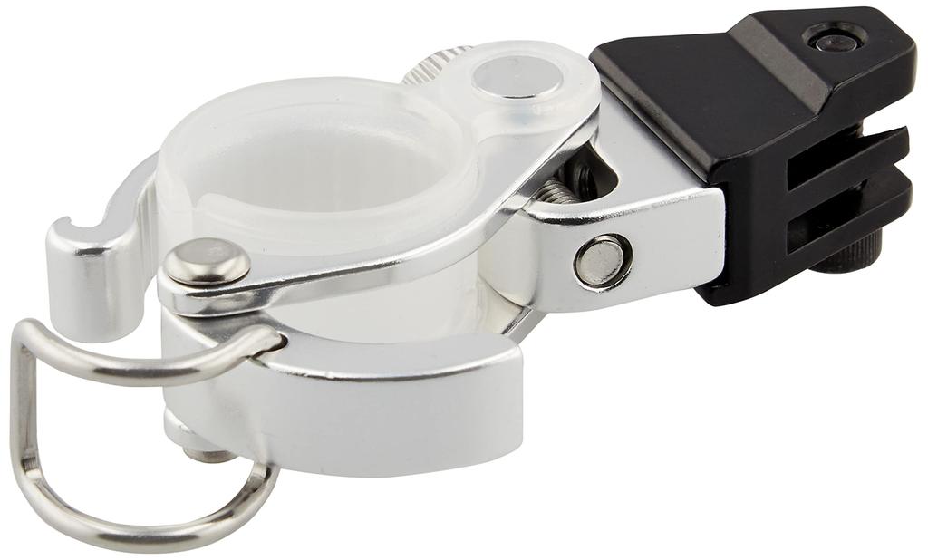 MINOURA Bicycle Accessory Holder for Action Cameras and Lights, SM2-GP-S, 22-29mm Compatible, Black/Silver