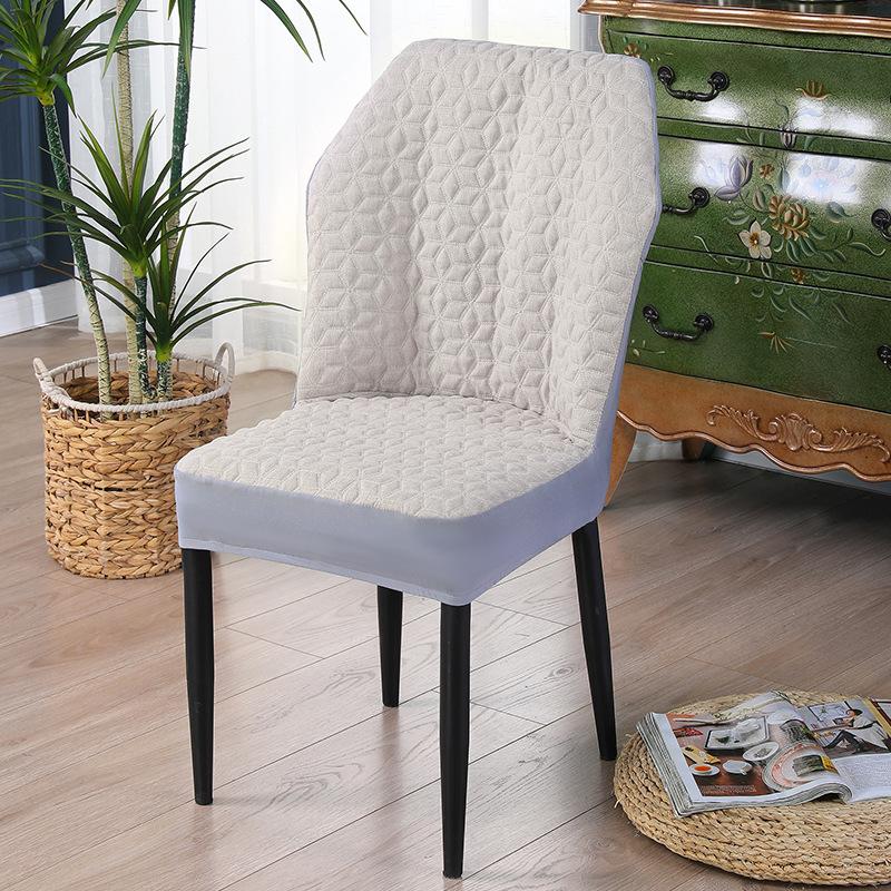 Armour Curved Chair Cover for Four Seasons Universal Household Dining Chair Full-inclusive Deep Curved Stool Cover for High Elasticity