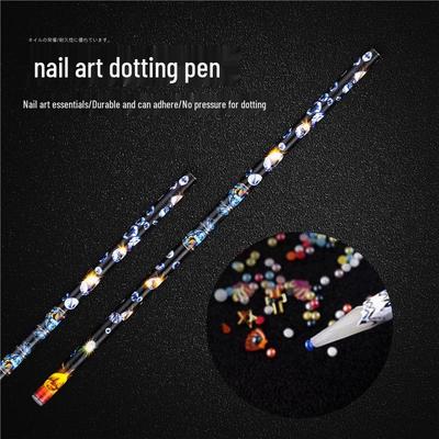 Nail Art Rhinestone Picker Wax Pencil With Strong Adhesion