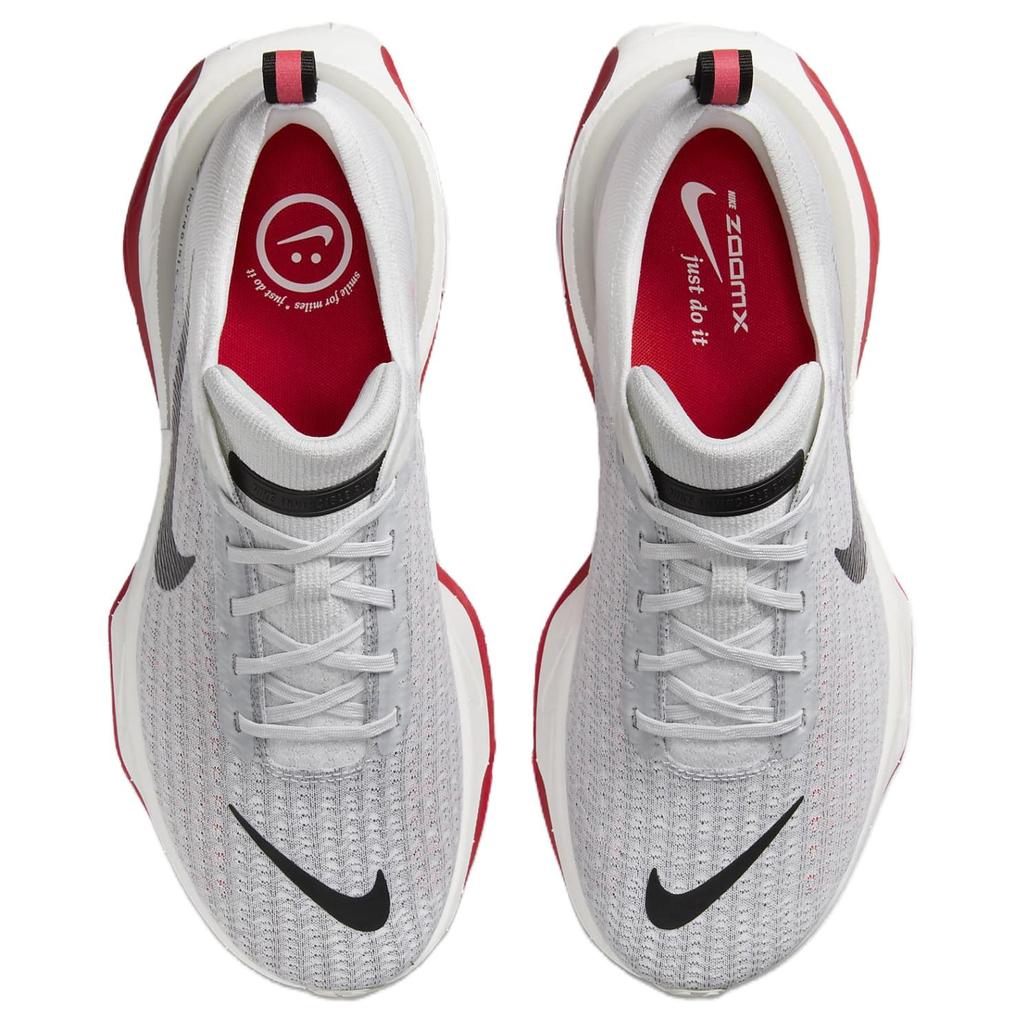Nike ZoomX Invincible Run Flyknit 3 Cement Grey Fire Red Men Sneakers White Black DR2615-102