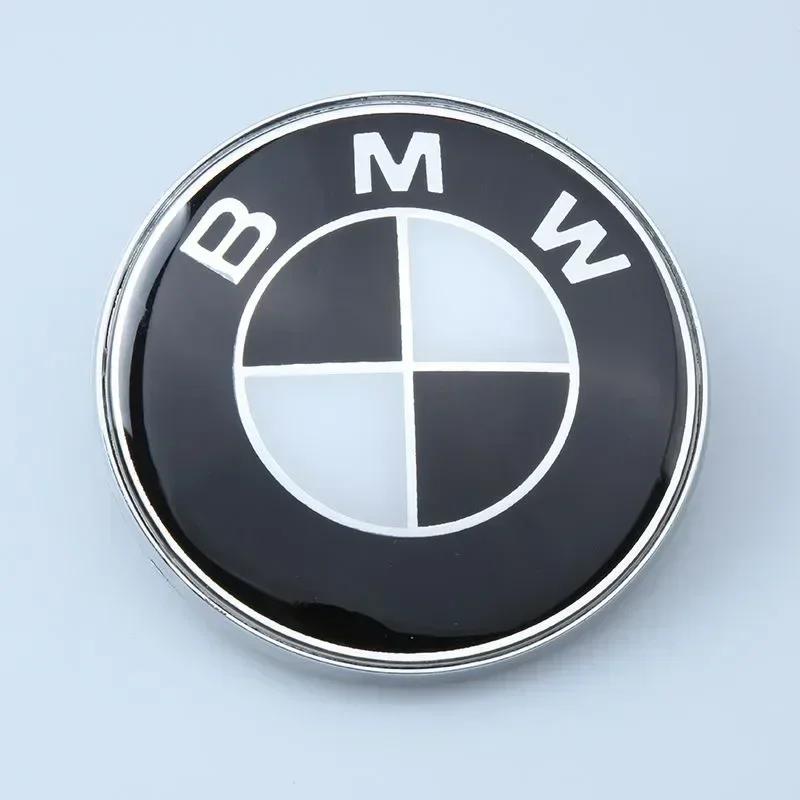 Black White Car 50th Anniversary Logo Wheel Rim Decoration Cover For BMW X1 X3 X5 1 3 5 7 Series Z4 G20 G30 G05 G01 G11 E46 E90